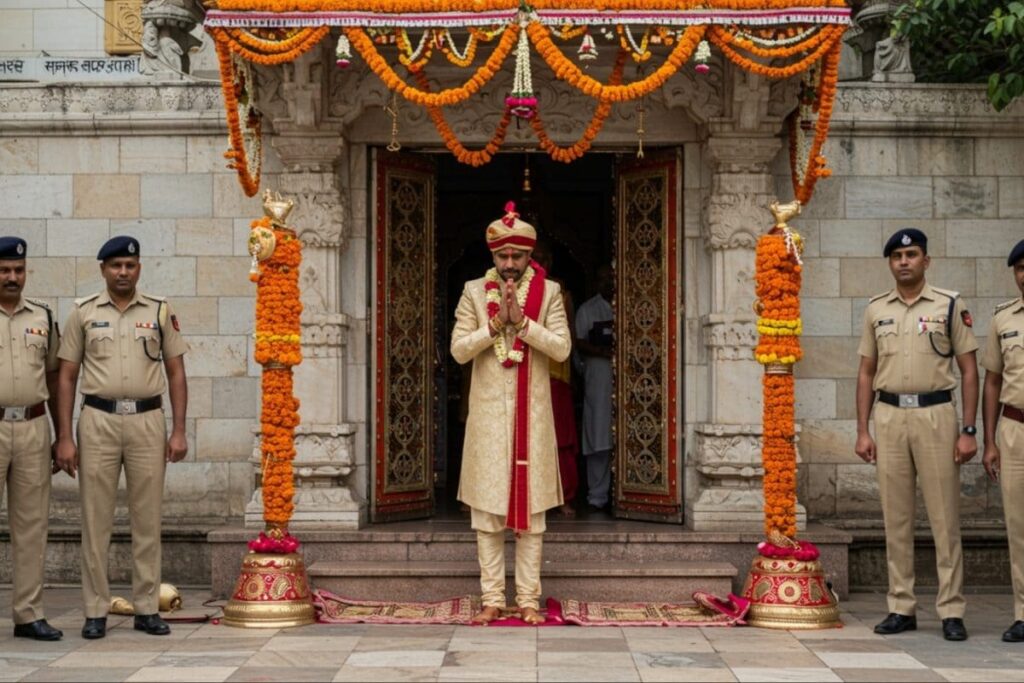 Dalit MP Groom Prays Near Ambedkar’s Birthplace Amid Tensions, Police Say 'Not Denied Entry To Temple'