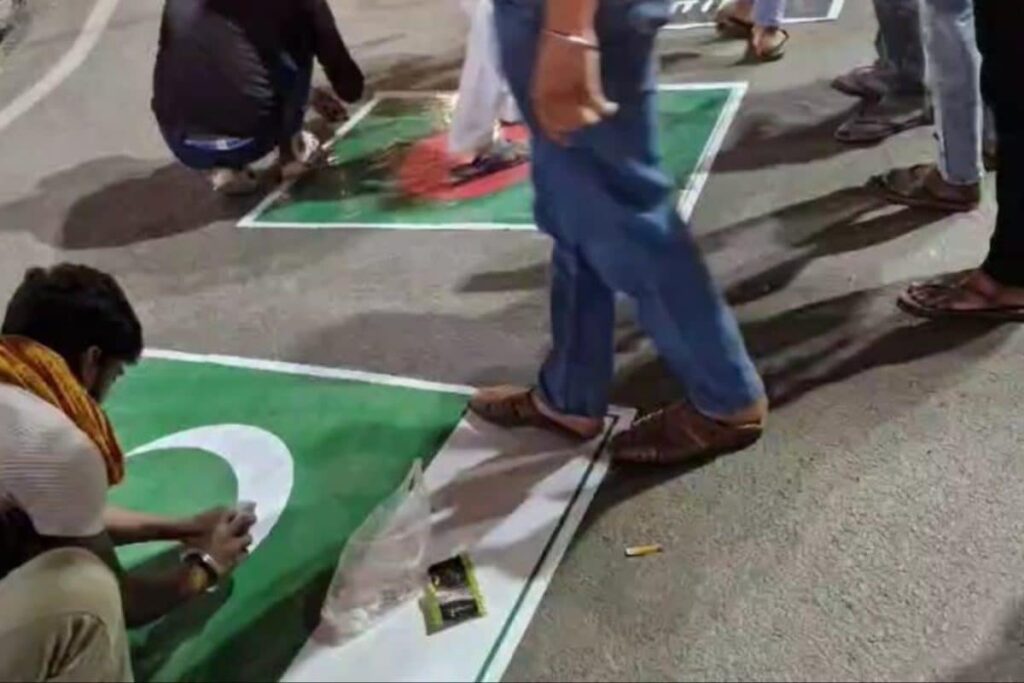 Pakistani Flags Pasted On Roads To Protest Pahalgam Attack, Suvendu Adhikari Calls Those Opposing 'Anti-Nationals'