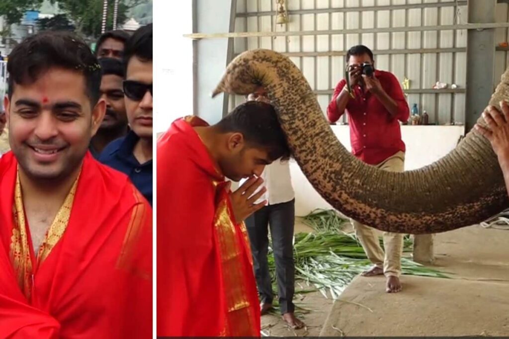 Akash Ambani Offers Prayers At Sri Venkateswara Swamy Temple in Tirumala