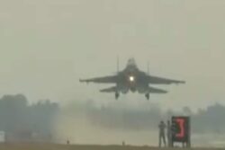 Rafale, Jaguar Jets Touch Down On Ganga Expressway In IAF's Spectacular Flypast | Watch