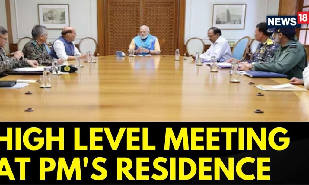 High Level Meeting Underway At PM's Residence, Tri-services Chiefs, Defence Minister, NSA Present