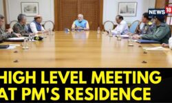 High Level Meeting Underway At PM's Residence, Tri-services Chiefs, Defence Minister, NSA Present
