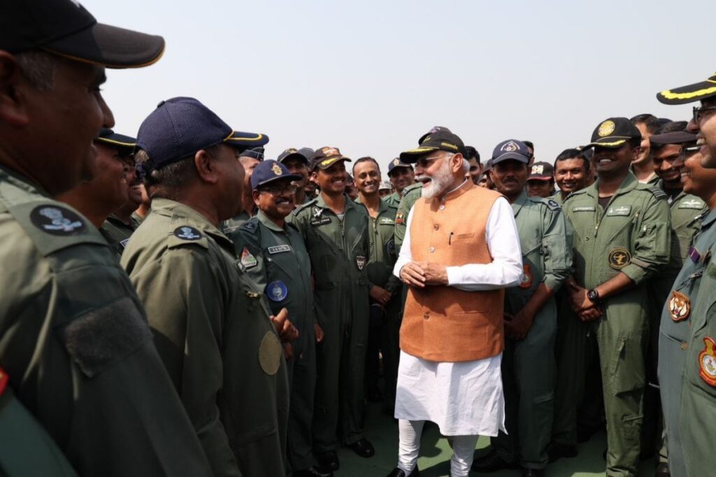 In Photos: PM Modi Visits Adampur Airbase, Interacts With Soldiers