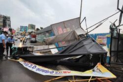 Hoarding Collapses Amid Heavy Rain In Pune, 7-8 Two-Wheelers Trapped