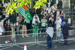'To Put Pressure On India…': Pakistanis, Palestine Supporters Protest Outside High Commission In UK