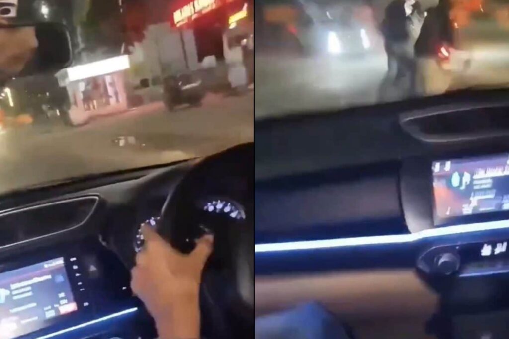 Caught On Camera: Speeding Car Rams 4 Pedestrians While Performing Stunts In Jaipur