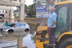 Bengaluru Rain: MLA Visits Waterlogged Area On Bulldozer, Netizens Plan To Use Boats