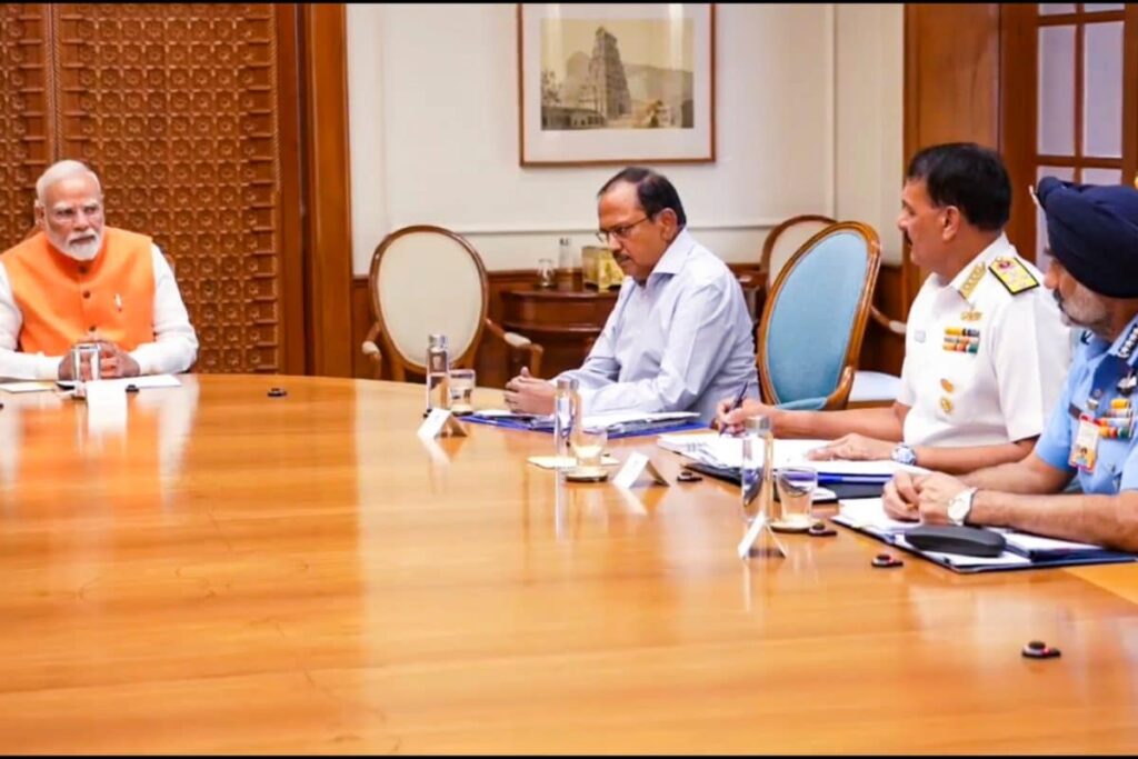 PM Modi Meets Tri-Services Chiefs At His Residence Amid Rising Tensions With Pakistan