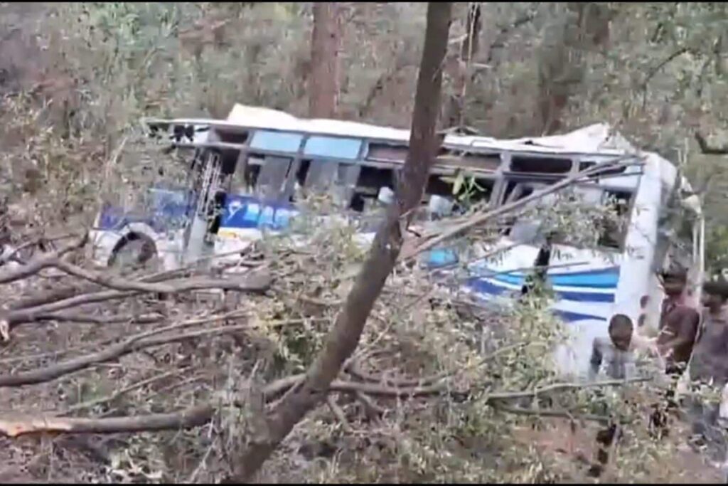 2 Killed, Dozens Injured After Bus Falls Into Deep Gorge In J&K's Poonch