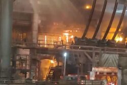 Massive Fire Breaks Out At Visakhapatnam Steel Plant, Firefighting Efforts Underway