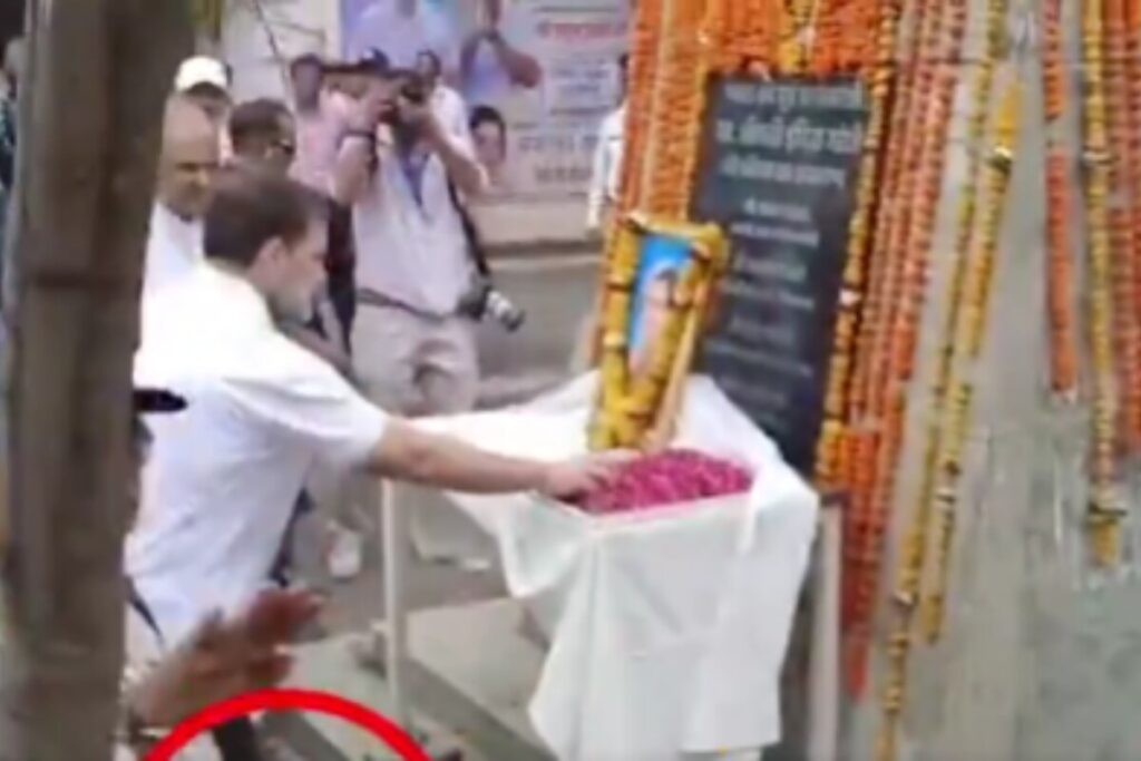 'Unaware Of...': Row Erupts After Rahul Gandhi Pays Tributes To Indira With Shoes On