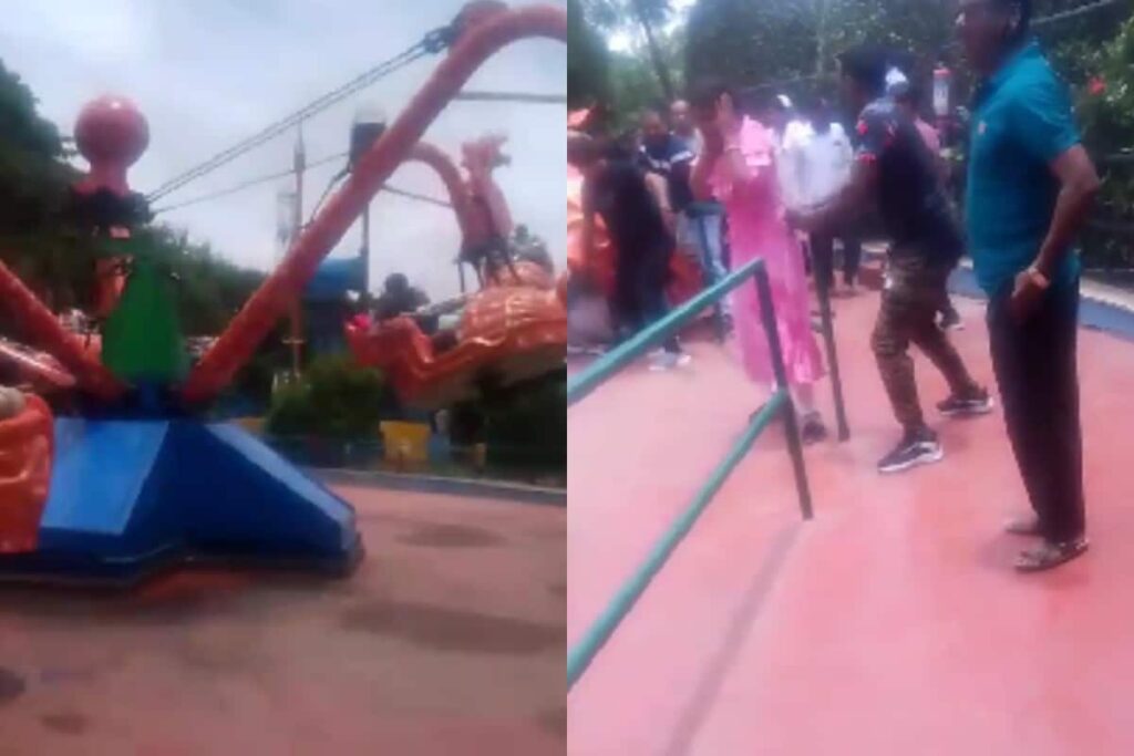 Man Dies After Amusement Ride Seat Snaps Mid-Spin In Maharashtra's Solapur | Video