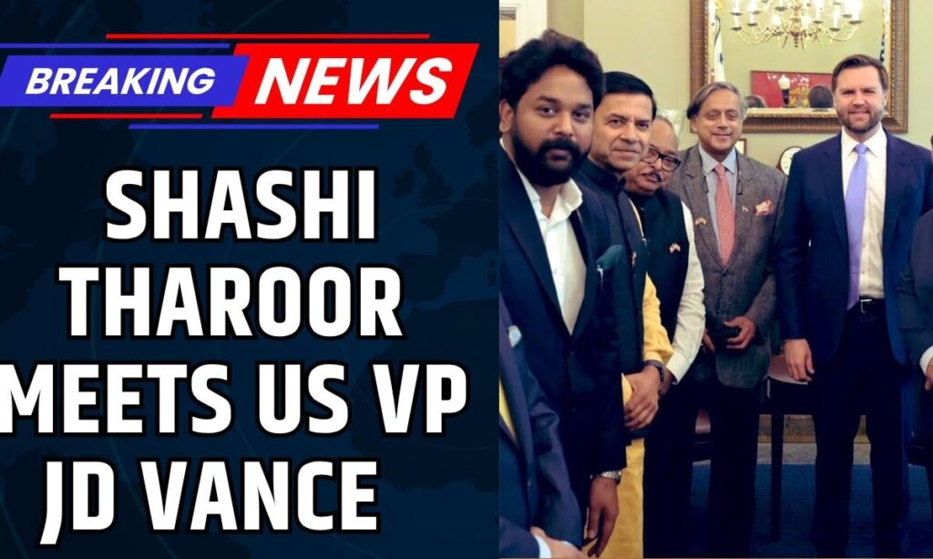 Shashi Tharoor Meets US VP JD Vance In Washington, Discusses India-US Strategic Ties | News18