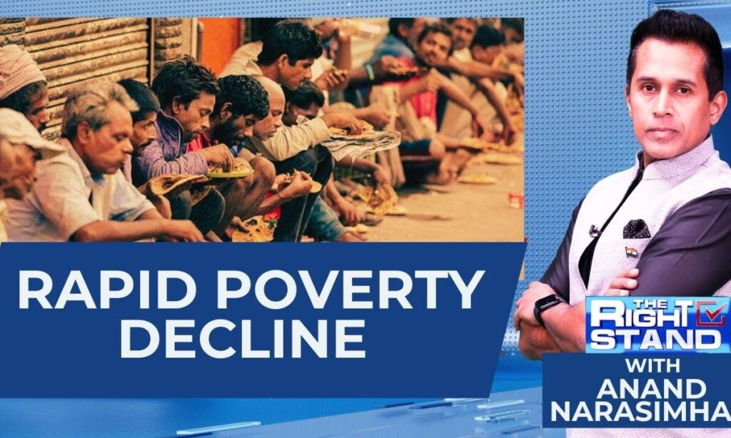 Indian Economy: Poverty Rates In Bharat From 53.6% To 16.4% Over The Last Decade | #TheRightStand