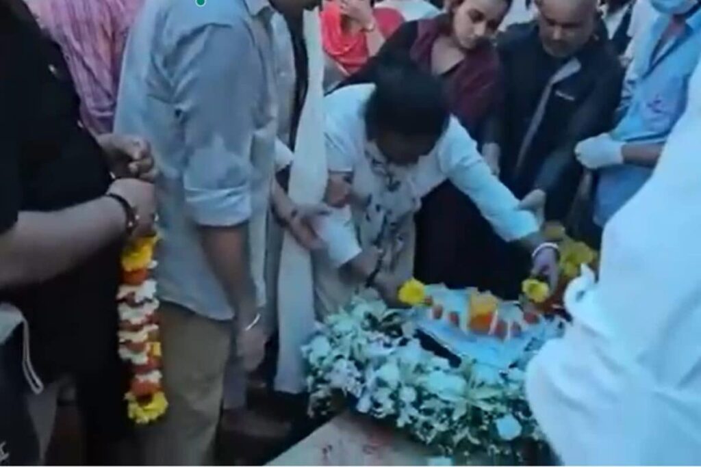 ‘Forgive Me, Beta’: Air India Crew Member’s Mother Inconsolable As Mortal Remains Reach Juhu Home