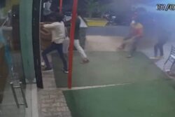 On Cam: Masked Men Invade Ghaziabad Hotel With Sticks, Destroy Property In Midnight Attack