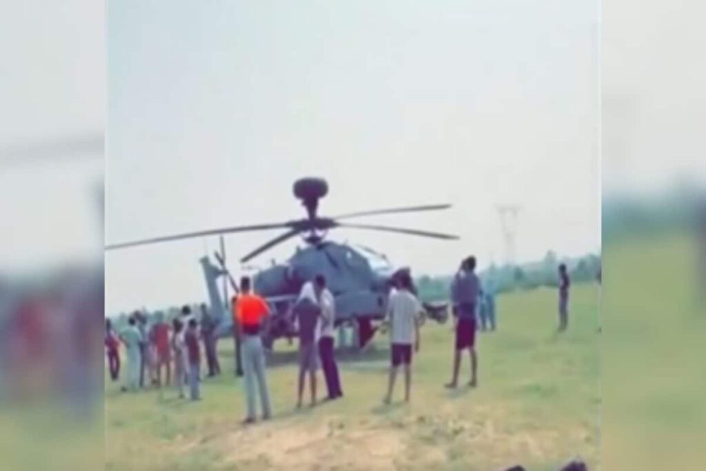 IAF's Apache Helicopter Makes Emergency Landing In Punjab's Pathankot