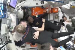Shubhanshu Shukla, Axiom-4 Crew Greeted Aboard ISS With Hugs, Smiles | Watch