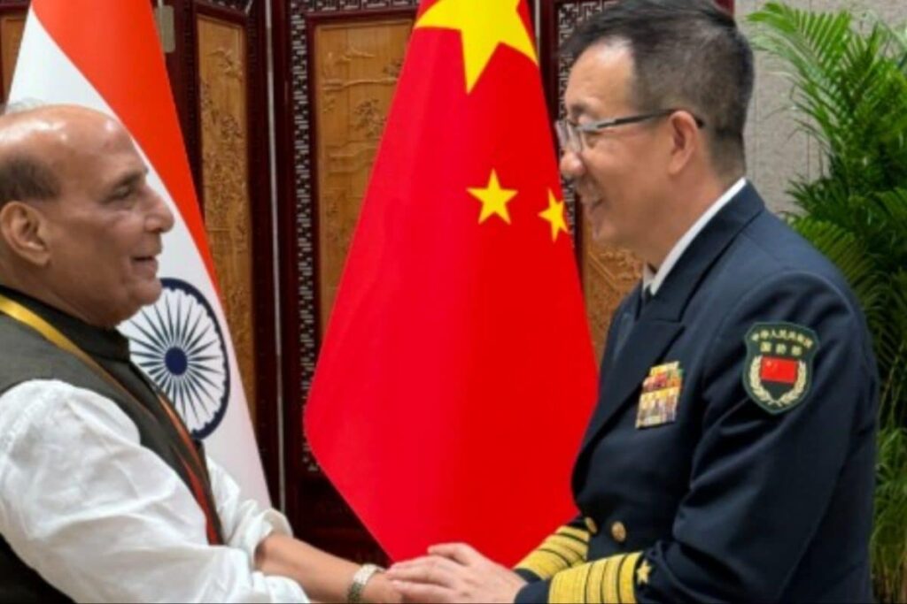 Rajnath Singh Meets Chinese Counterpart In Qingdao, Gifts Him Madhubani Painting From Bihar