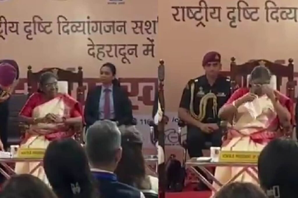 Droupadi Murmu Gets Emotional After Visually Impaired Students Wish Her On Birthday | Watch