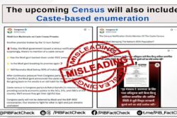 PIB Fact-Checks Congress, Debunks Reports Claiming Caste Enumeration Not Included In Census 2027