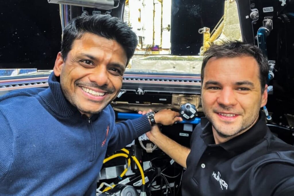 Say Cheese! Shubhanshu Shukla's Space Selfie With Hungarian Crewmate Lights Up Social Media