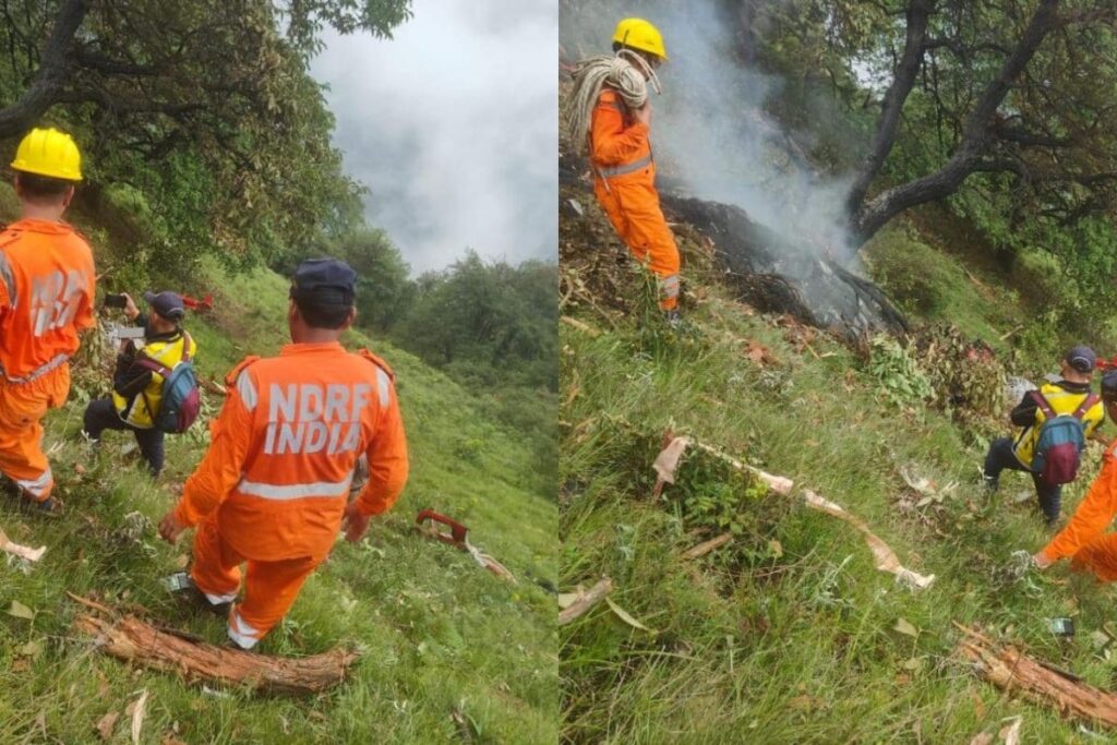 Horrific Visuals Emerge From Uttarakhand Helicopter Crash Site, Rescue Teams Rushed