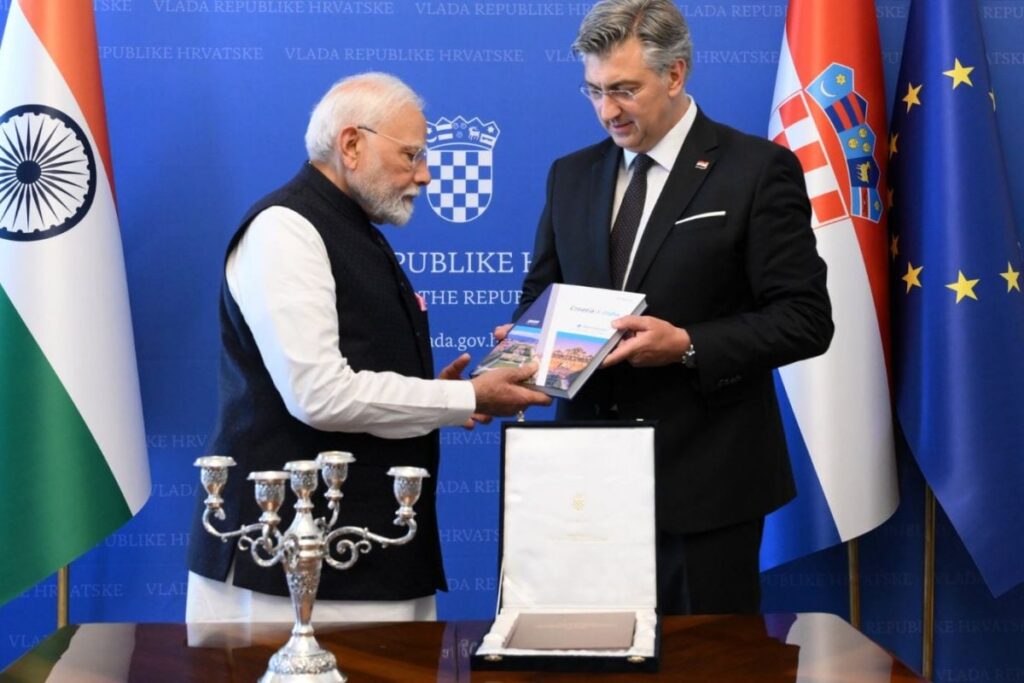 'Remarkable Symbol': PM Modi Receives 'Special Gift' From Croatian Counterpart