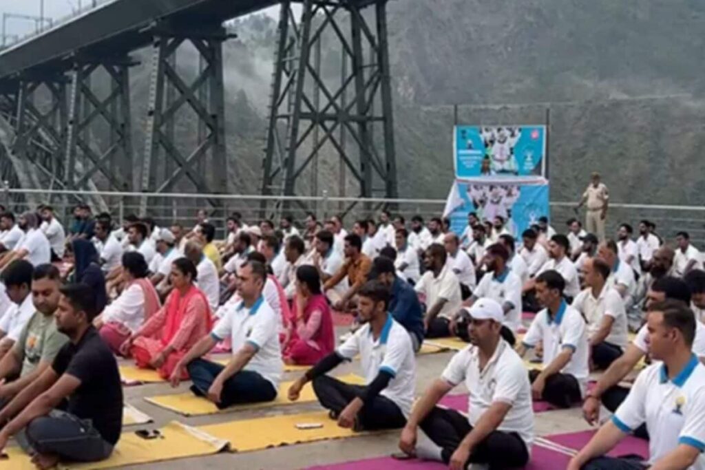 Indian Railways Hosts Yoga Sessions On Iconic Chenab, Anji And Pamban Bridges