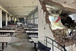 Air India Plane Feared To Have Crashed On Ahmedabad Medical College Hostel Mess, Visuals Surface