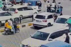 Lucknow Road Rage: Cop Driving on Wrong Side Abuses, Slaps Army Officer In Front Of Wife | Video