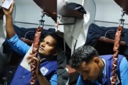 Rajdhani Pantry Boy Flashes QR Code To Passengers, Internet Alleges ‘Secret Collection Drive’
