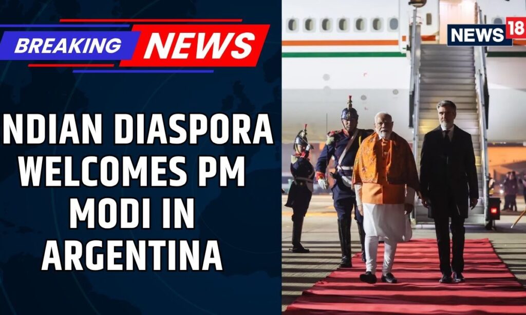 Prime Minister Modi Receives A Warm Welcome From The Indian Diaspora In Argentina | News18