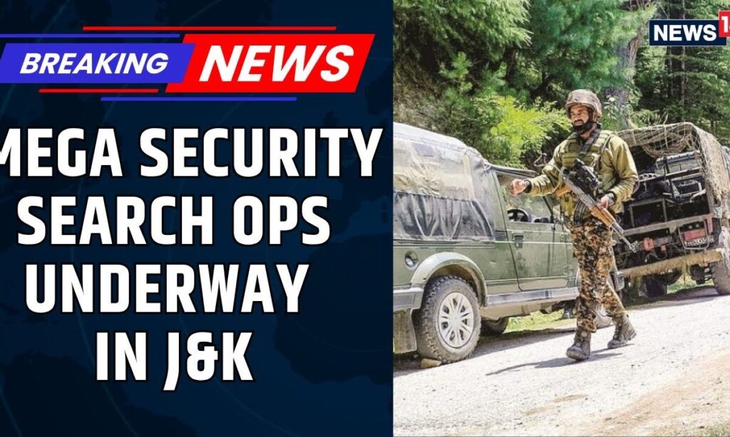 Massive Security Operation Underway in Jammu & Kashmir Forests; 2–3 Terrorists Believed to Be Hiding