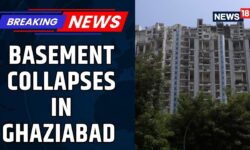 Basement Of A Private Society Collapses In Ghaziabad | Delhi NCR Rains | Breaking News | News18