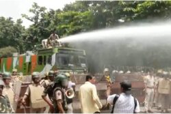 Tear Gas, Water Cannons Used As BJD Protests Student’s Death Outside Odisha Assembly
