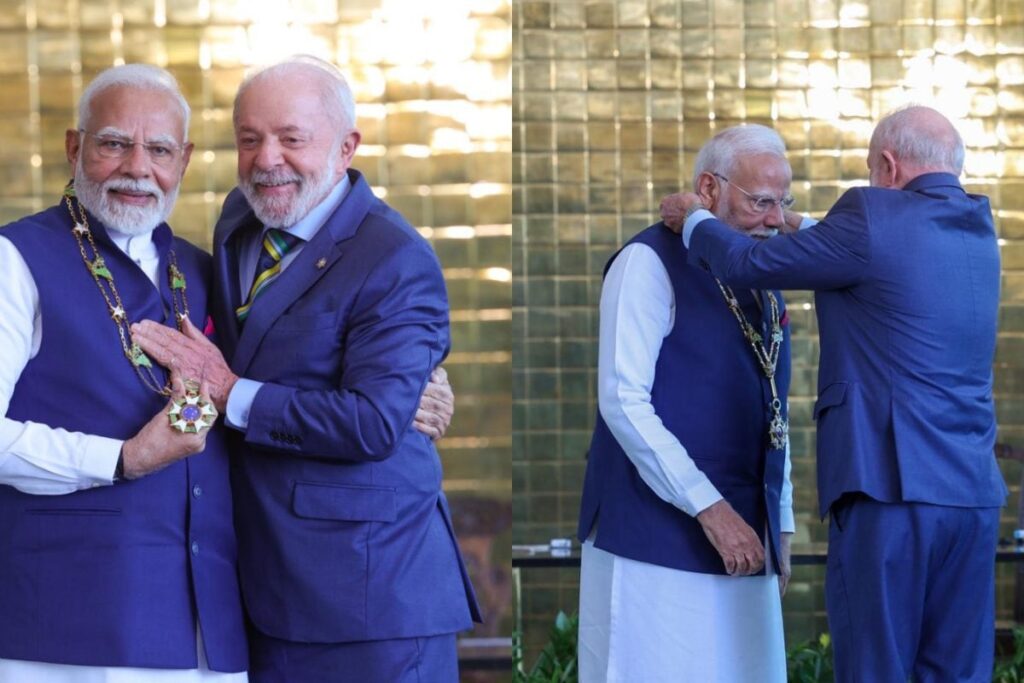 PM Modi Conferred With Brazil's Highest Civilian Award, His 26th Global Award