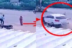 On Cam: Gujarat Cop's Son Kills 2 With SUV While Racing With Friend, Father Turns Him In