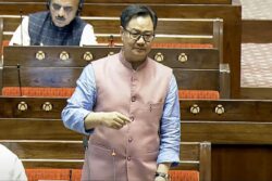 'Oppn Creating Chaos, Wasting Taxpayers’ Money': Kiren Rijiju Slams Placard Protest In Lok Sabha