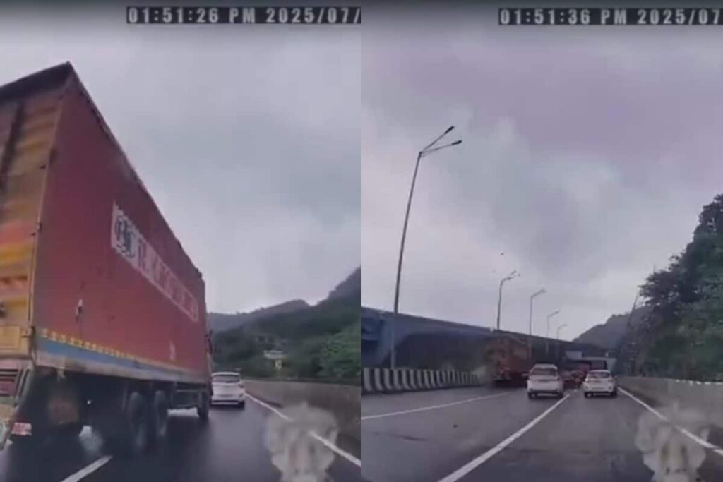 Multi-Vehicle Pile-Up On Mumbai-Pune Expressway Caught In Dashcam, Horrific Visual Emerges
