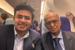 Tejasvi Surya Tells Narayana Murthy He’ll Strive For 70-Hour Week, Gets A Reply That’s Pure Gold