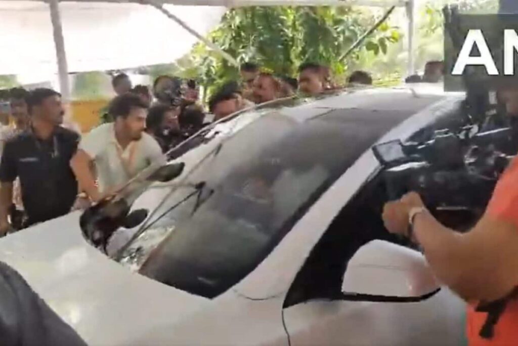 Eknath Shinde Drives Tesla Car After Musk's Company Opens First Showroom In Mumbai | Watch