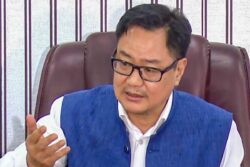 'Use Muslims As Vote Bank, Keep Them Poor': Rijiju Blasts Congress For Opposing Waqf Law