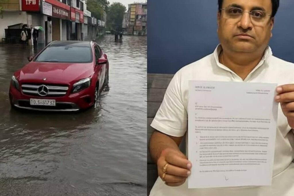 Mercedes Damaged On Flooded Road, Ghaziabad Man Demands Rs 5 Lakh From Civic Body