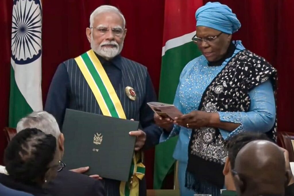 'Shine Like A Diamond': PM Modi On India-Namibia Ties After Receiving Highest Civilian Award
