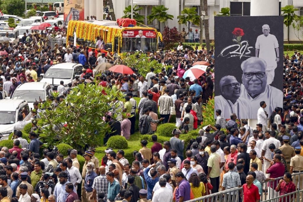 'Goodbye Comrade': Kerala Fills The Streets As Achuthanandan Begins His Final Journey