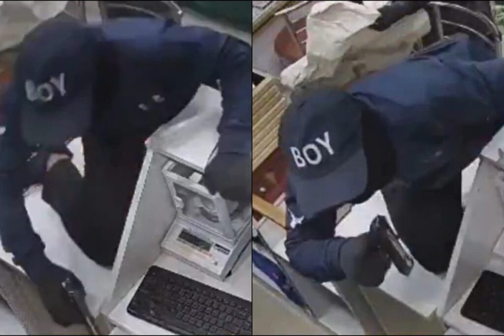 On CCTV, Three Masked Men Rob Bengaluru Jewellery Store At Gunpoint