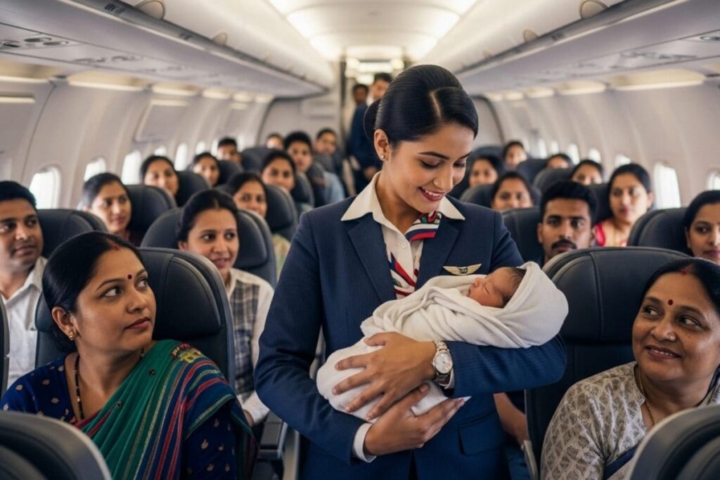 In Safe Hands Mid-Air: Cabin Crew Help Deliver Baby On Mumbai-Bound Air India Flight