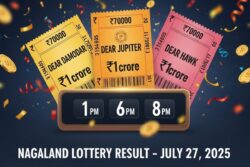Nagaland Lottery Result Today Live: Winning Numbers For July 27, 2025