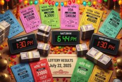 Lottery Results Today Live, July 22, 2025: Punjab, Manipur, Sikkim, Goa & Arunachal Winning Numbers